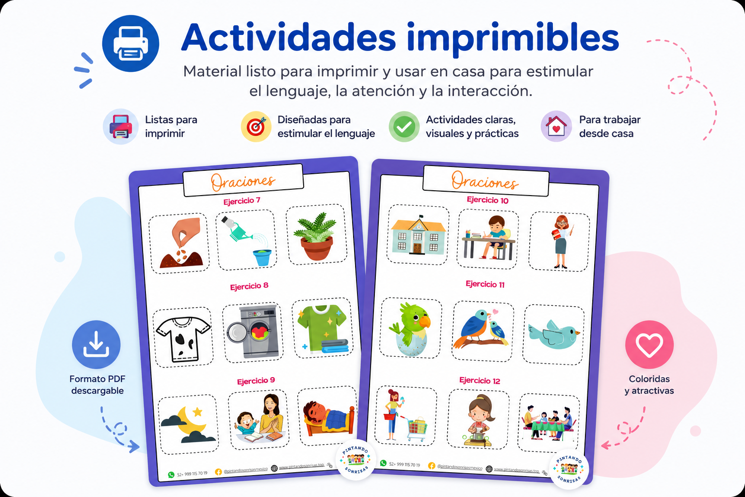 Actividades imprimibles del programa