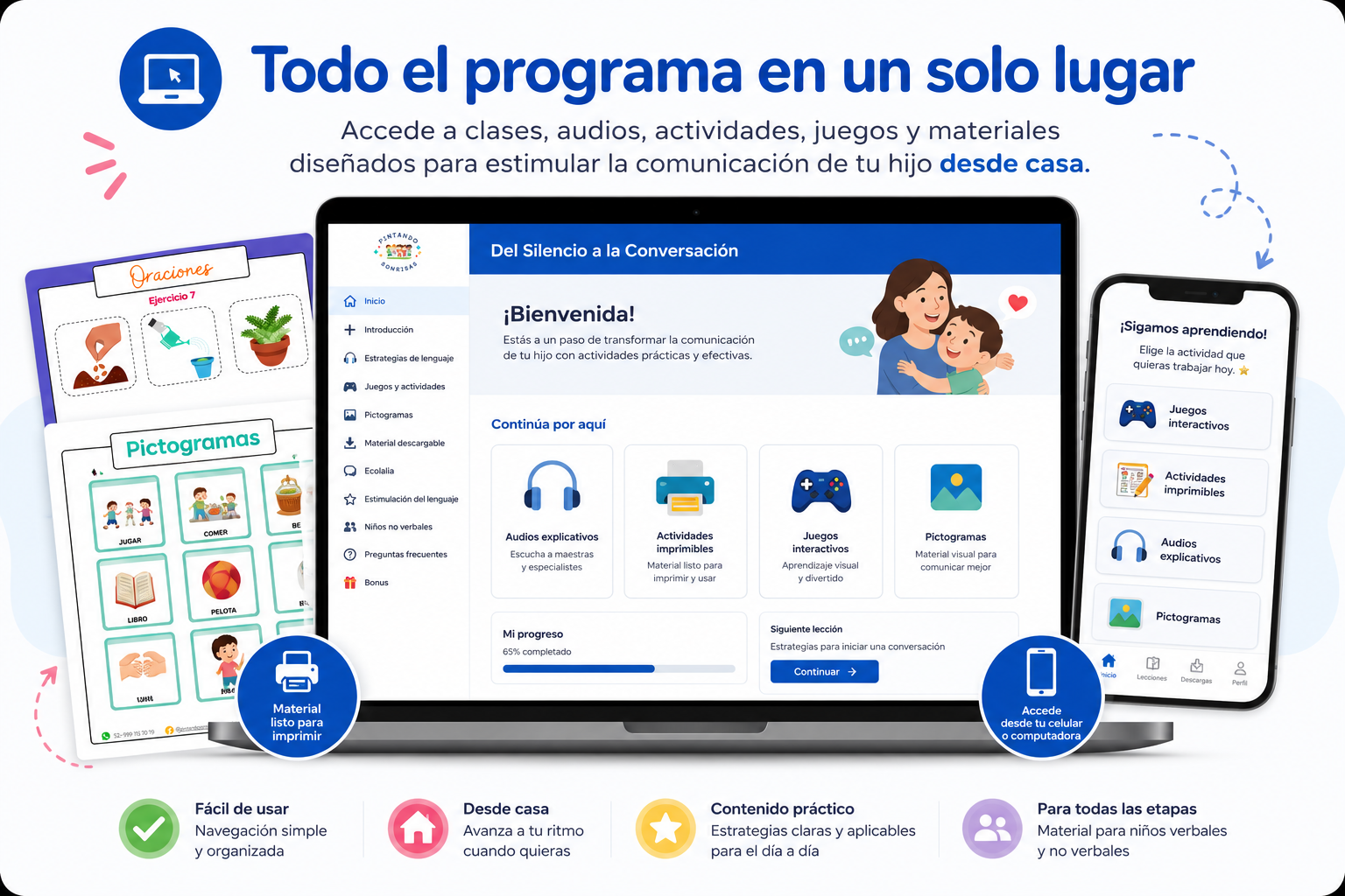 Plataforma del programa Del Silencio a la Conversación